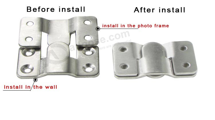 Stainless steel hooks installation