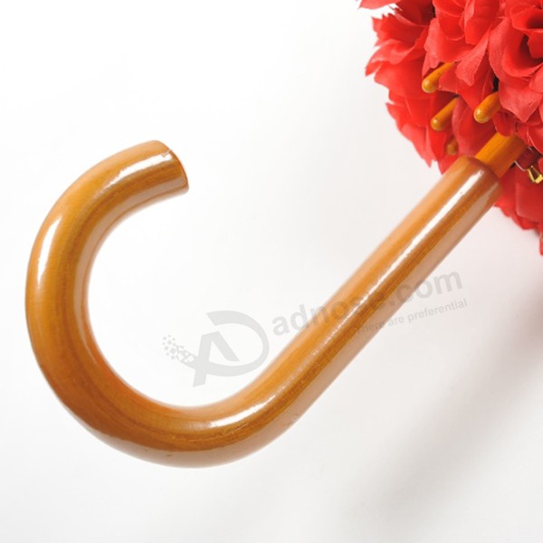 wooden curved handle with PP bag wrapped