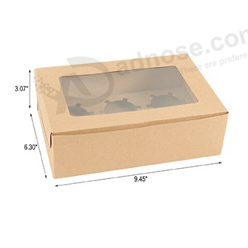Plain Cupcake Boxes size