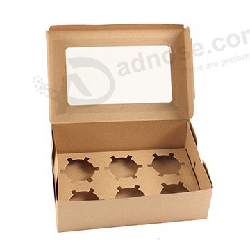 Plain Cupcake Boxes open