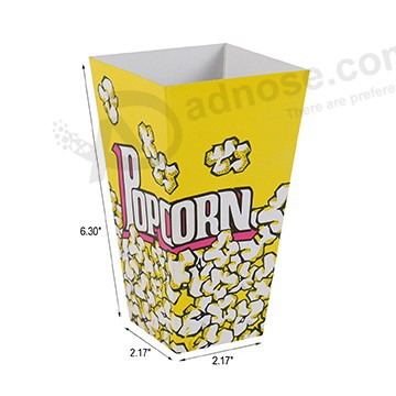 Paper Popcorn Boxes-size