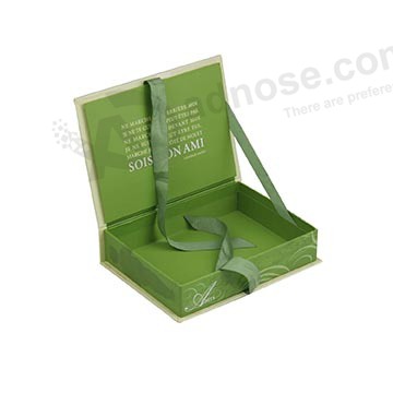 Gift Box With Ribbon Closure open