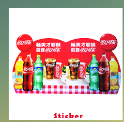 custom OEM pvc material decorative stickers