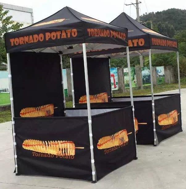 Aluminum-Folding-Canopy-Tent-Pop-up-Tent-Marquee-Gazebo-Tent Key Specifications/Special Features:Specifications:Aluminum Canopy folding tentSilk printing or transfer printing (CMKY)Heavy duty folding tentTent sizes: 1.5x1.5m, 3x3m, 3x4.5m, 3x6m, 4x4m, 4x6m, 4x8m and 6x6m or can be connected to any lengthRoof and side wall Options When Orderinga• Canopy only, b• Canopy and two half sides, c• Canopy and full back wall, d• Canopy, full back and two half sides, e• Canopy, full back and sides walls, f• frame only, Fabric:420D polyester with PVC coating, 320gsm (recommend)600D polyester, PU coating, 215gsmFire retardant to DIN 4102 B1, M2, CPAI-84, waterproof, UV-protectionPrinting:We can add your logo or any trademark on the roof or side walls, it can be silkscreen printing or high solution photo digital printingUV inksConnector: high strength aluminum connector/high strength nylon connectorFacility on installation: newest detachable designing, to make the tent building more portability and easy to remove and storageDesign: Free designDelivery time: 3~14 daysPayment: PayPal, T/TPacking: 1set/carton, carton size: 147*22*22cm (3x3m)folding caonopy gazebo tentAluminum-Folding-Canopy-Tent-Pop-Up-Tent-Marquee-Gazebo-Tent 1.5x1.5metersAluminum-Folding-Canopy-Tent-Pop-Up-Tent-Marquee-Gazebo-Tent 3x3metersAluminum-Folding-Canopy-Tent-Pop-Up-Tent-Marquee-Gazebo-Tent 3x4.5metersAluminum-Folding-Canopy-Tent-Pop-Up-Tent-Marquee-Gazebo-Tent 3x6meters