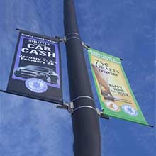 Outdoor Advertising Street Flags Signs