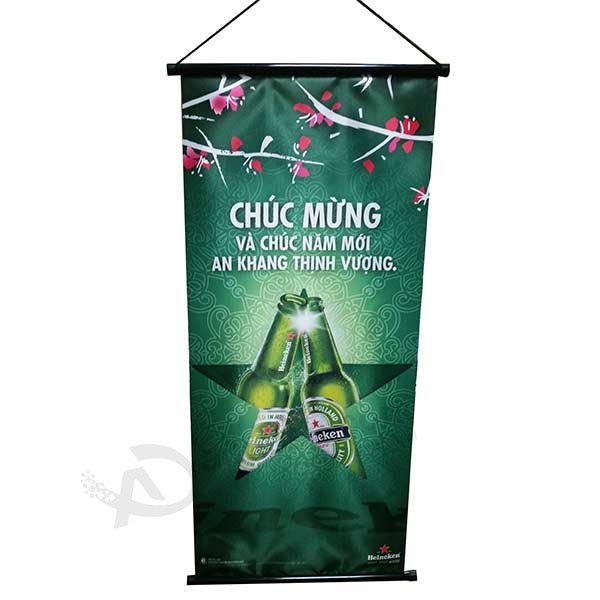 manufacture company Cheap indoor AD hanging banner