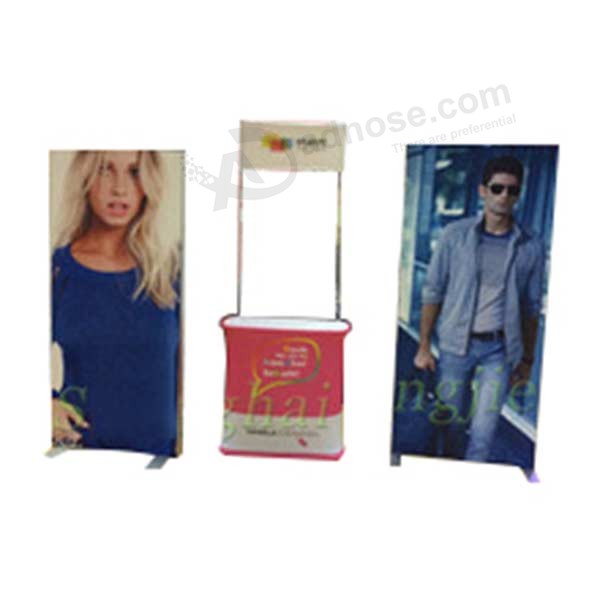 Fabrication Booth Fabric Banner Pop Up Display Stand