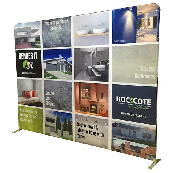 Exhibition backdrop tension fabric banner display