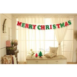 Wholesale customized high quality Christmas Banner hanging Flag