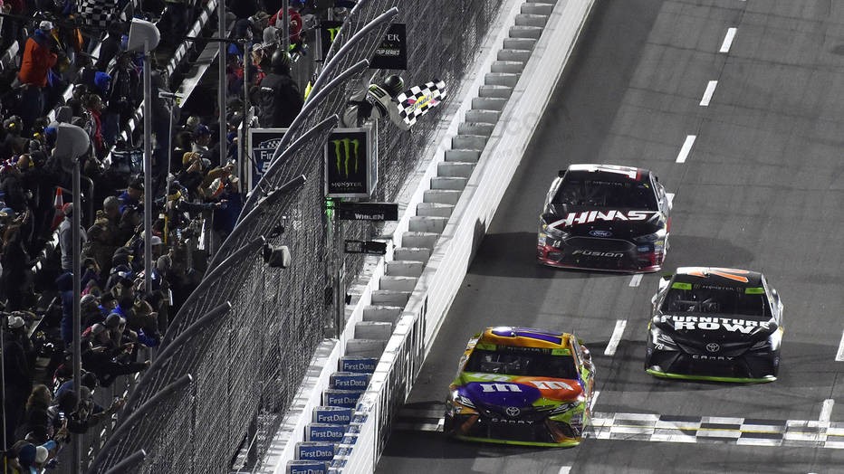 Kyle Busch survives to win drama-filled NASCAR Cup race at Martinsville  Read more: http://autoweek.