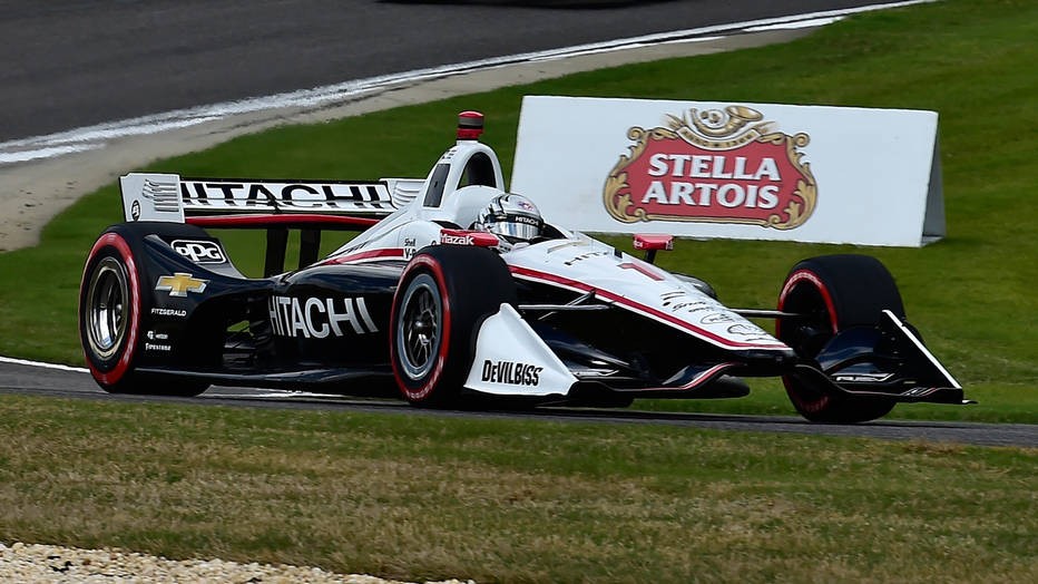 Josef Newgarden rides rain tires to IndyCar win in Alabama    Read more: http://autoweek.com/article
