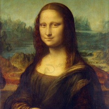 NO,R007,Mona Lisa by, European Classical Figure Oil Painting, Living Room Bedroom Decorative Painting,Porch Murals