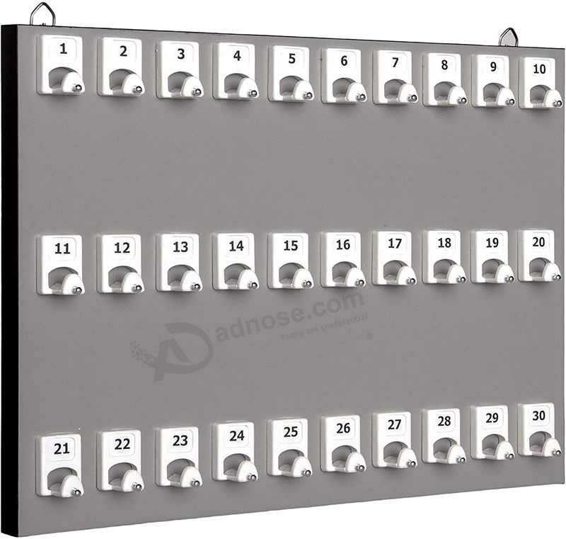 keystand #30PGS with 30 Numbered Hooks for Real Estate Offices & Rentals (30 Sets of Tag & Ring Included)