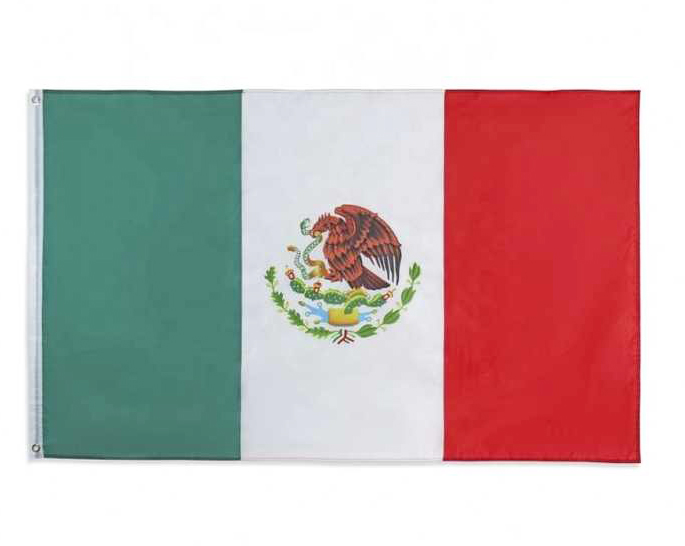Stock 3x5 Fts Printed Double Mexico National Flag