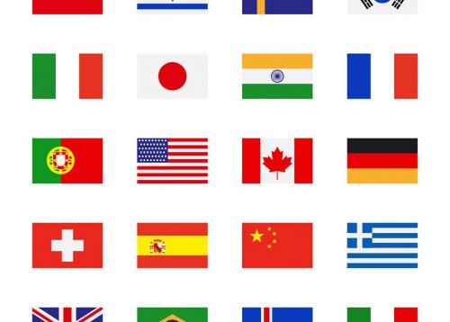 All the national flags in the world
