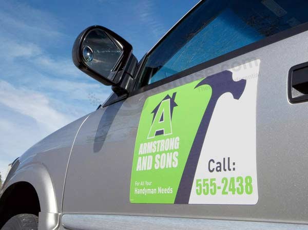 UV Resistant Water Proof Durable Custom print Magnetic car sticker