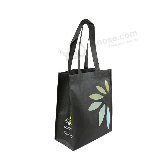 Matte Laminated Designer Tote Bag with Contoured Corners (12x8x15) -  Screen Print - Display Pros