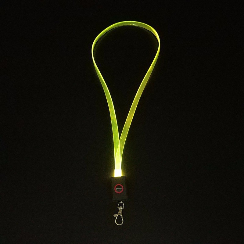 Single Custom LED Light Flashing TPU Lanyards